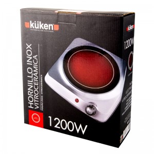 FOGO INOX. VITRO 1 FOGO 1200W KUKEN - 4