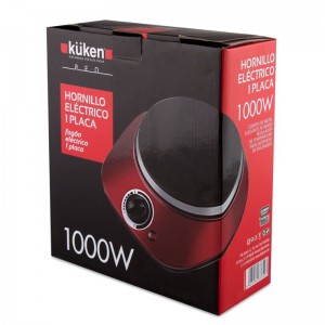 FOGO ELÉTRICO 1000W KUKEN VERMELHO - 3