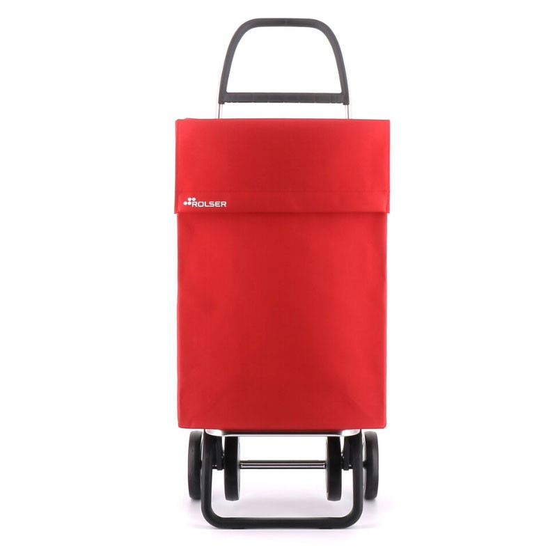 Bolsa plegable para carrito de la compra con ruedas, reutilizable,  reutilizable, para la compra (color rojo, tamaño: pequeño)