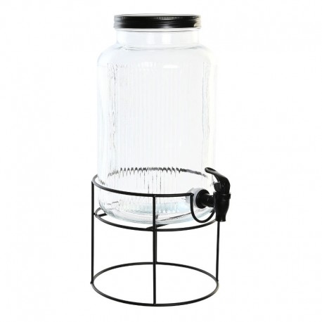 DISPENSADOR BEBIDAS CRISTAL METAL