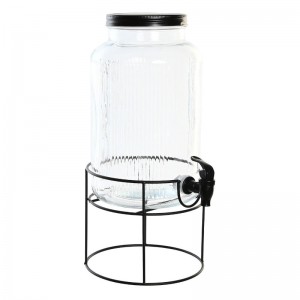 DISPENSADOR BEBIDAS CRISTAL METAL - 1