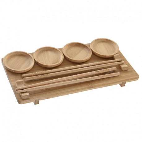 CONJUNTO SUSHI 10 BAMBU NATURAL