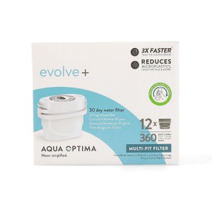 CONJUNTO 12 FILTROS ÁGUA SINGLE LIFE EVOLVE COMPATÍVEL BRITA - 2