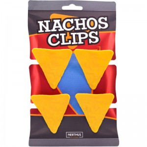 SET 4 PINÇAS PARA SACOS COM FORMA DE NACHOS - 3