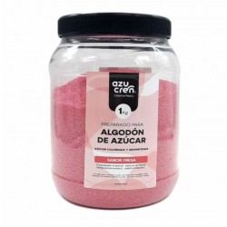 ALGODON DE AZUCAR ROSA SABOR FRESA 1 KG AZUCREN