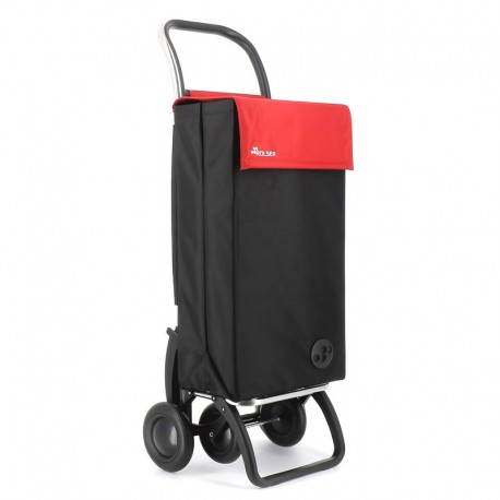 CARRINHO DE COMPRAS 4 RODAS MF NEGRO/VERMELHO ROLSER