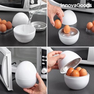 COZEDOR DE OVOS PARA MICROONDAS COM RECETÁRIO - 4