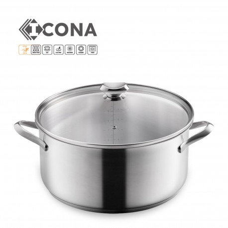 CACEROLA BAIXA INOX ICONA 32CM