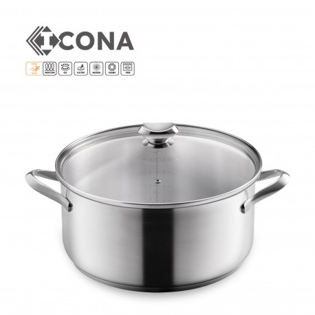 CACEROLA BAIXA INOX ICONA 30CM