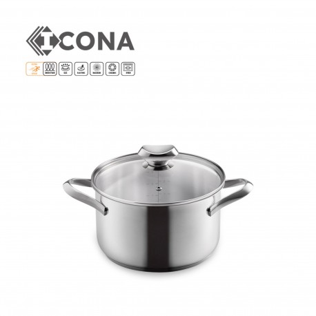 CACELORA ALTA AÇO INOX ICONA 20CM