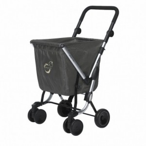 CARRO COMPRA PLEGABLE WE GO GRIS - 1