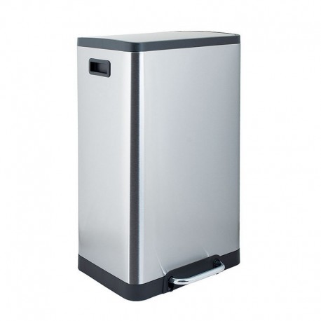 CUBO PEDAL ACERO INOX. RECTANGULAR 45L. HABITEX