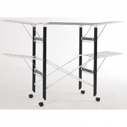 TENDEIRO PLEGÁVEL INOX/ABS C/RODAS HABITEX