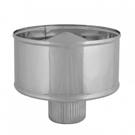 SOMBRERO ESTUFA PELLET INOX316 L.Ø80 mm.