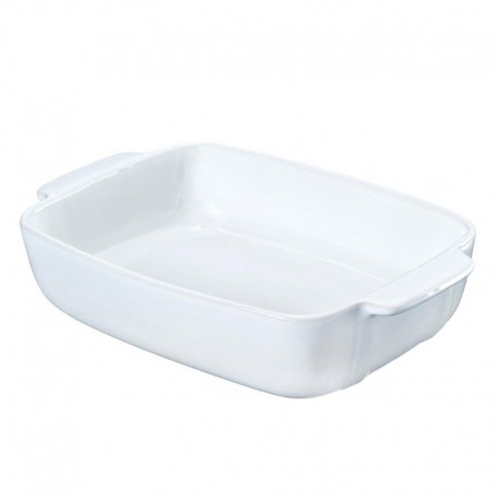 FONTE RETANGULAR CERÂMICA BRANCA 35X23 CM PYREX