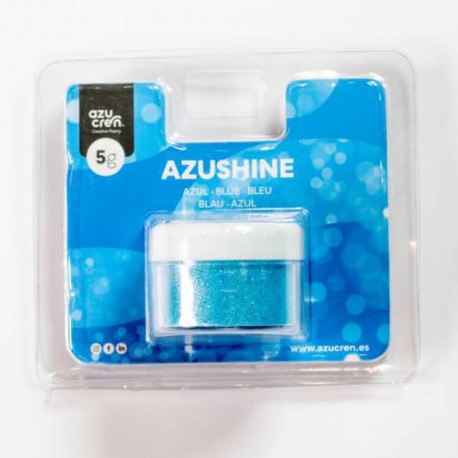 GLITTER COMESTÍVEL EM PÓ AZUL AZUSHINE 5GR