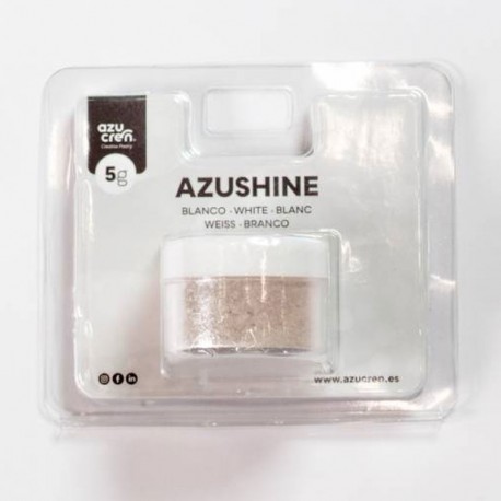 GLITTER COMESTÍVEL EM PÓ BRANCO AZUSHINE 5GR