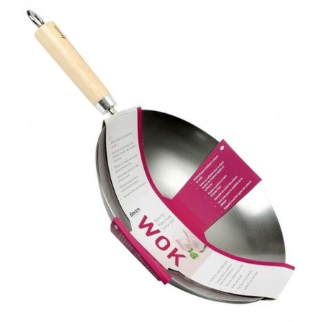 WOK DE AÇO CARBONO 30 CM