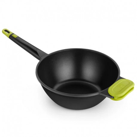 WOK COM CABO 28CM FOODIE BRA