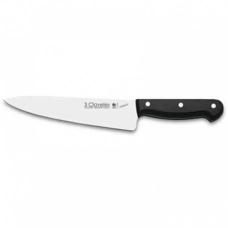 CUCHILLO COCINERO UNIBLOCK 20 CM 8 FH 3 CLAVELES