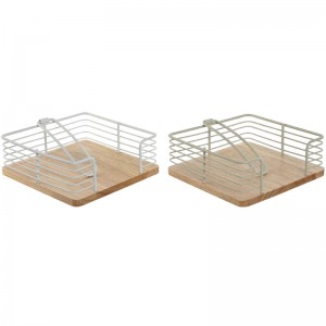 PORTA-ROLLOS DE METAL RUBBERWOOD 18X18X7 2 - 3