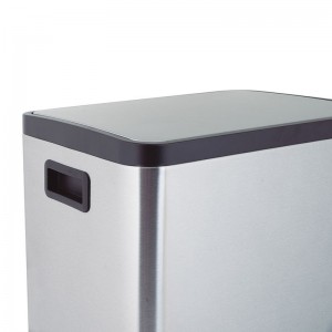 CUBO PEDAL AÇO INOX. DUPLO 15+15L. HABITEX - 3