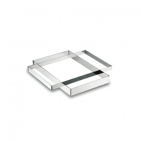 MOLDE RECTANGULAR INOX 31X48 H5CM