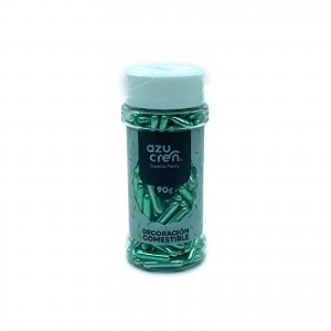 PALITOS DE AZUCAR XL VERDE METALIZADO 90GR AZUCREN - 1