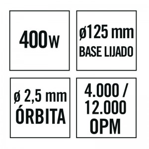 LIJADORA ELECTRICA LR40NM 400W RATIO - 2