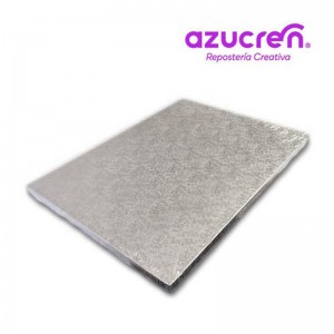BASE RECTANGULAR PLATA 30X40X1,2CM ART - 1