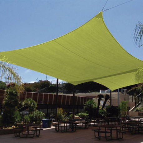 TOLDO VELA IMPERMEABLE 3,6 X 3,6M VERDE