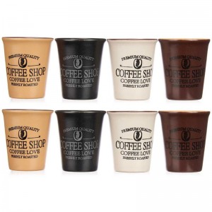 CONJUNTO DE 4 XÍCARAS DE CAFÉ 100ML COM ALÇA SURT. CORES - 3