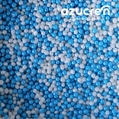 NONPAREILS AZUL-BLANCO AZUCREN BOTE 90 GRAMOS