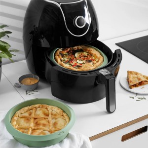 MOLDE REDONDO 20CM VERDE AIR FRYER - 2