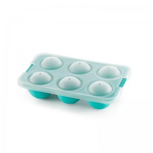 TRAY HIELO XL ESFERA TURQUESA LEKUE - 3