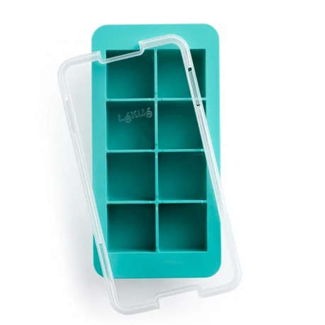 TRAY HIELO XL QUADRADA TURQUESA