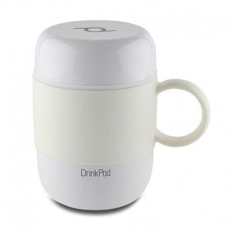 VASO TERMICO CON ASA 0.28L BLANCO DRINKPOD