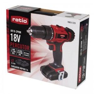 TALADRO PERCUTOR BATERÍA RATIO AR18-2PNM - 3