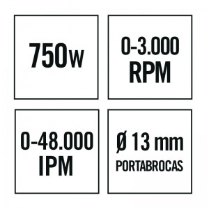 TALADRO ELECTRICO TR750NM 750W RATIO - 2