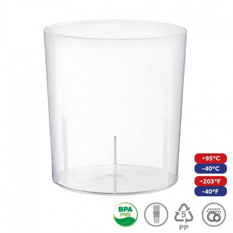 LOTE 6 VASOS REUTILIZABLES PP ARAVEN