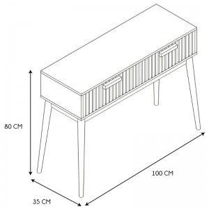 MOBILIARIO KLAUS.CONSOLA 100X35XH.80CM. - 6