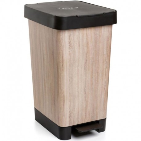 CUBO PEDAL 25L SMART DECO WOOD