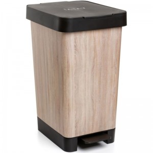 CUBO PEDAL 25L SMART DECO WOOD - 1