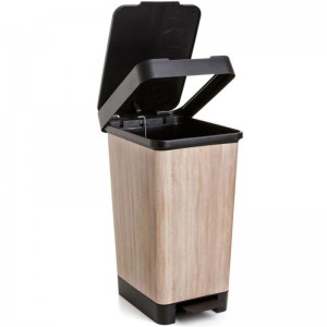 CUBO PEDAL 25L SMART DECO WOOD - 2