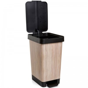 CUBO PEDAL 25L SMART DECO WOOD - 3