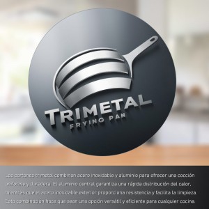 FRIGIDEIRA EFFICIENT AÇO INOX TRYPLY BRA - 5