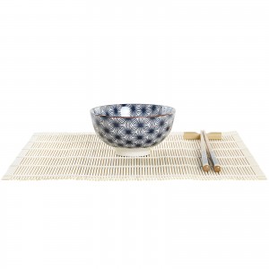 SUSHI SET 16 BAMBU GRES 14,5X14,5X31 AZUL - 3