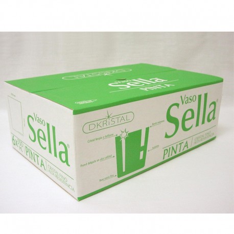 SET 6 VASOS PINTA 35CL EXTRAFINOS SELLA