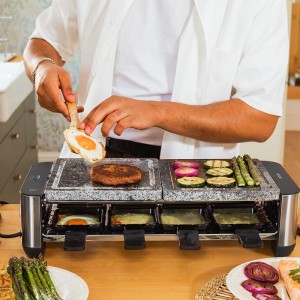 RACLETTE CHEESE&GRILL 16000 INOX ALLSTONE - 7