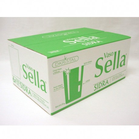 CAJA 6 VASOS SIDRA EXTRAFINOS 50 CL SELLA